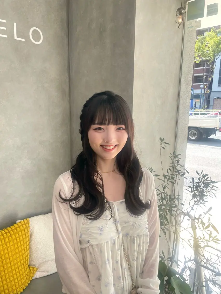 ロング ヘアセット BELO OSAKA カエデのヘアスタイル