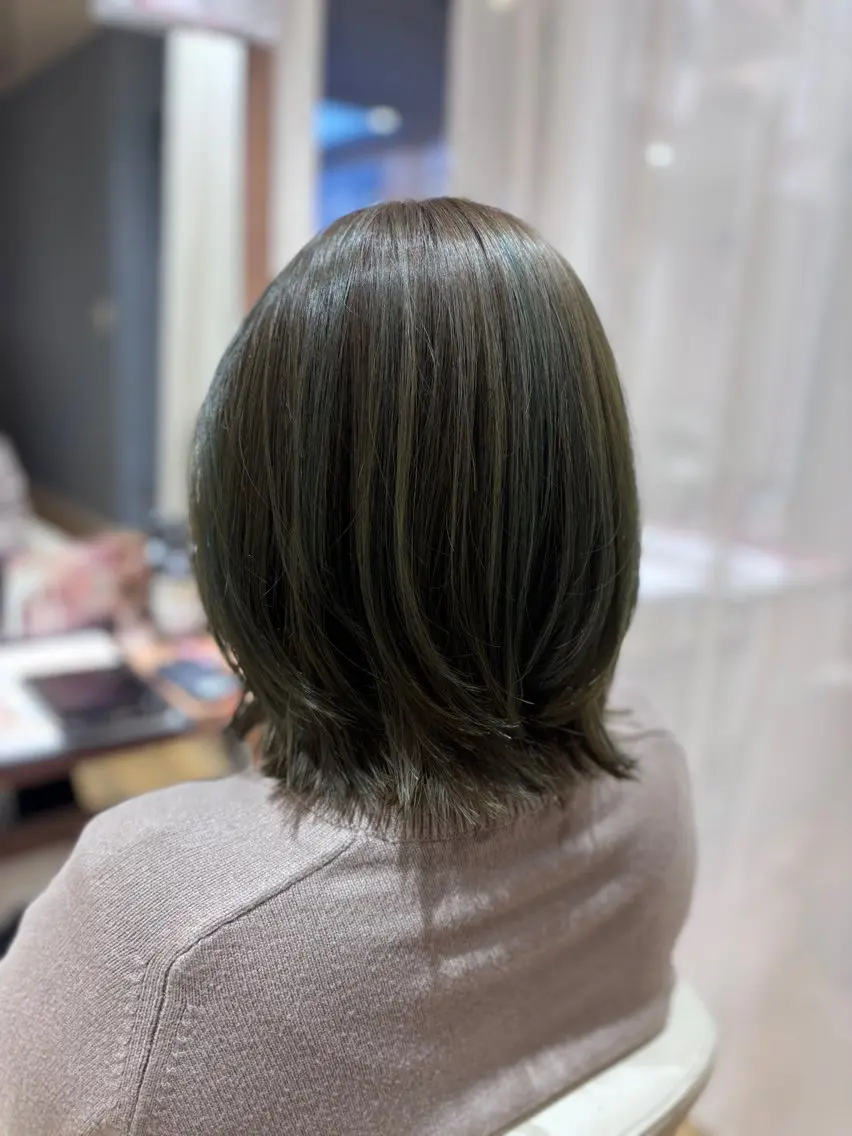 ミディアム カット ヘアカラー ase.糸島店 MAIのヘアスタイル