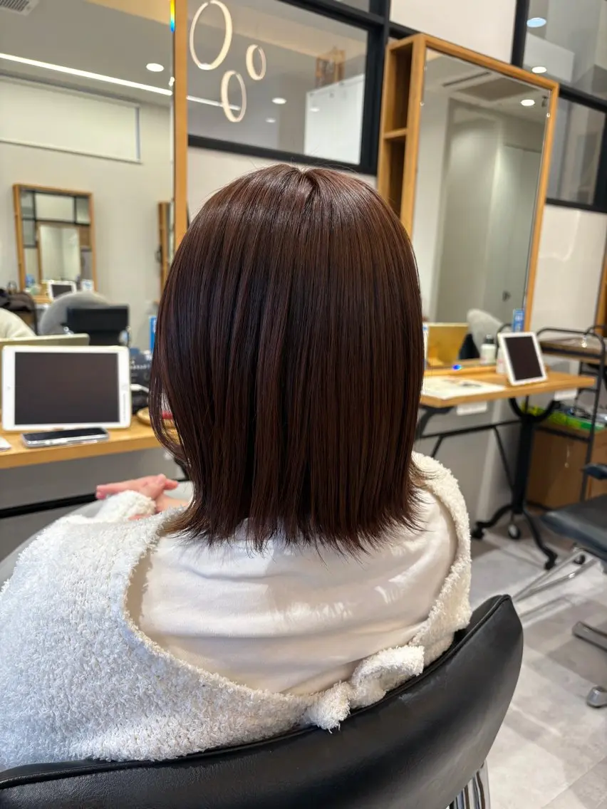 人気No.1!カット+髪質改善ケアカラー+髪質改善トリートメント✨の写真