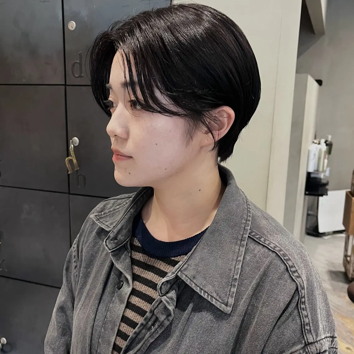 ショート ハンサムショート ショートヘア カット ヘッドスパ なな/ICI/レイヤ ーパーマ/上前津のヘアスタイル