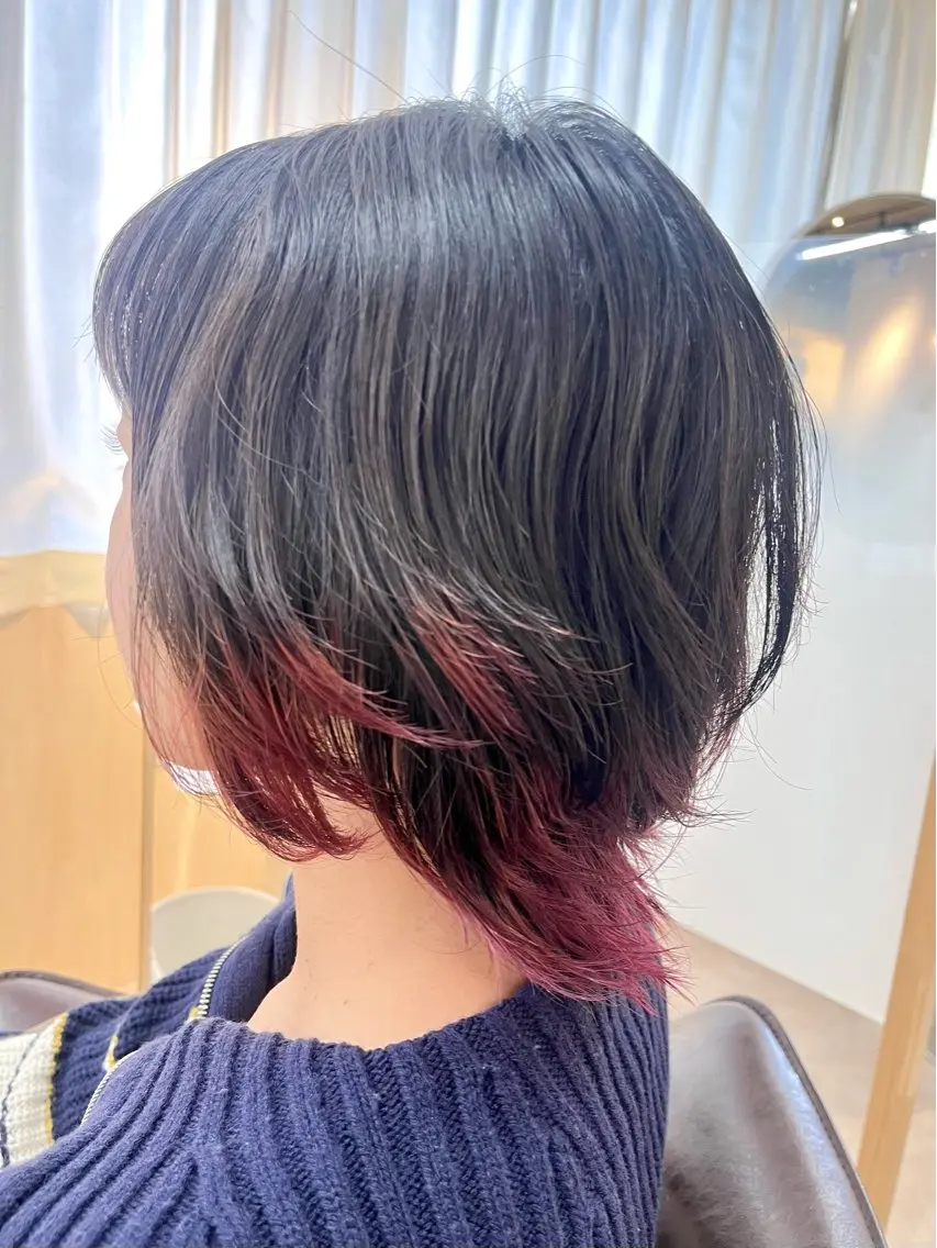 カラー ブリーチ 内山 あすかのヘアスタイル