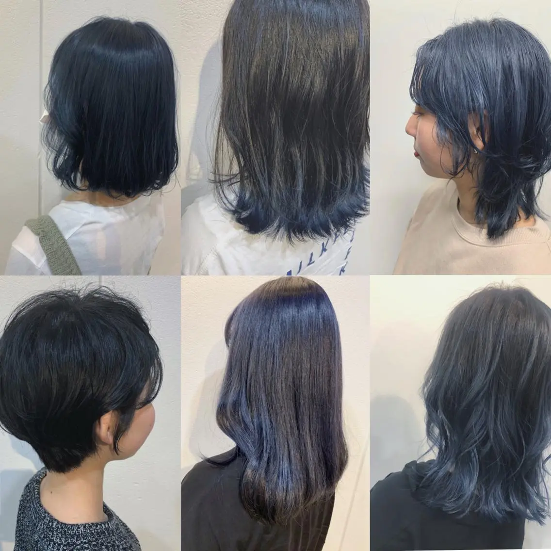 ミディアム カラー ブルーカラー Lolonois梅田 /Okazaki:)のヘアスタイル