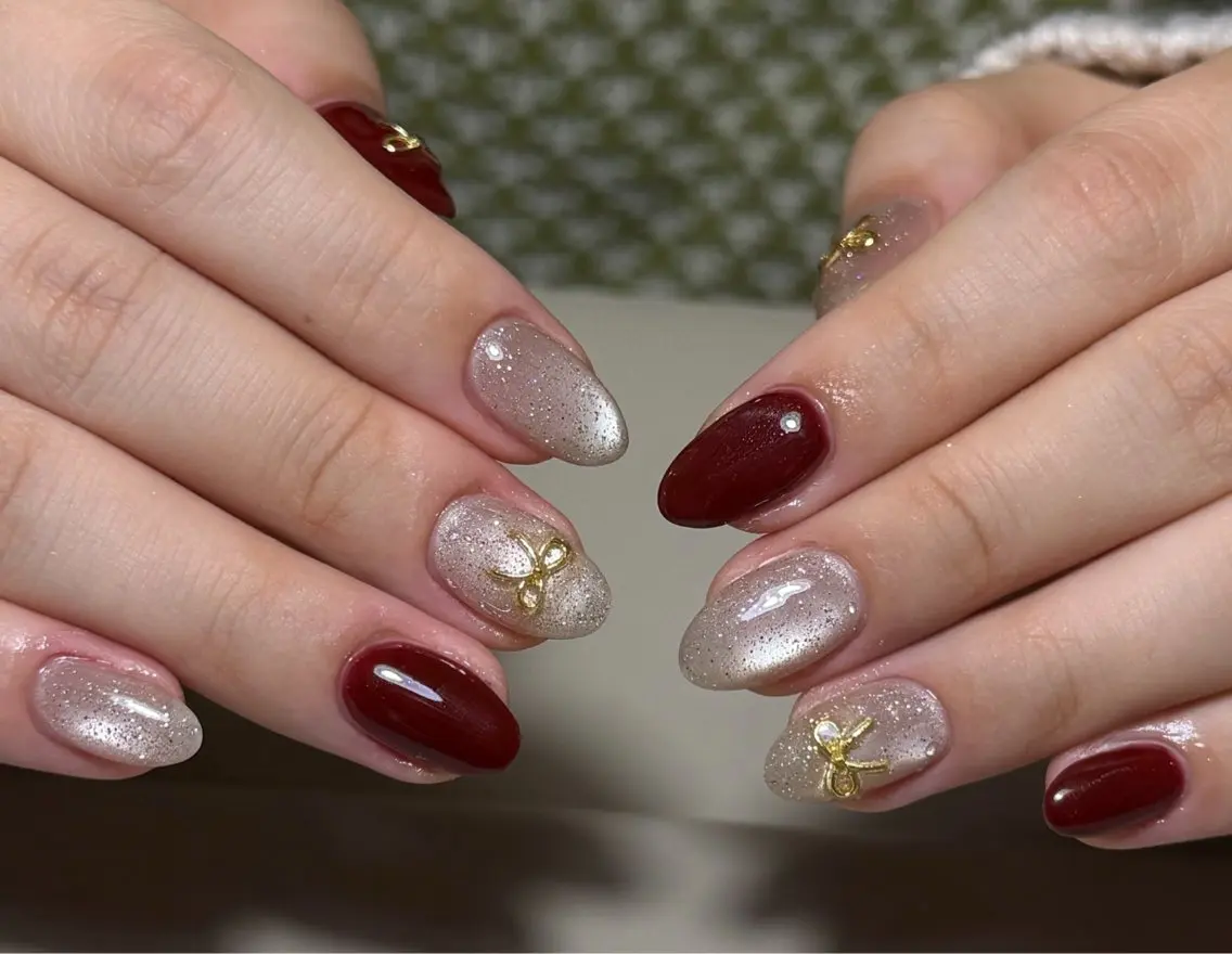 ネイル 冬ネイル クリスマス GreenNail salonパラジェルのネイルデザイン
