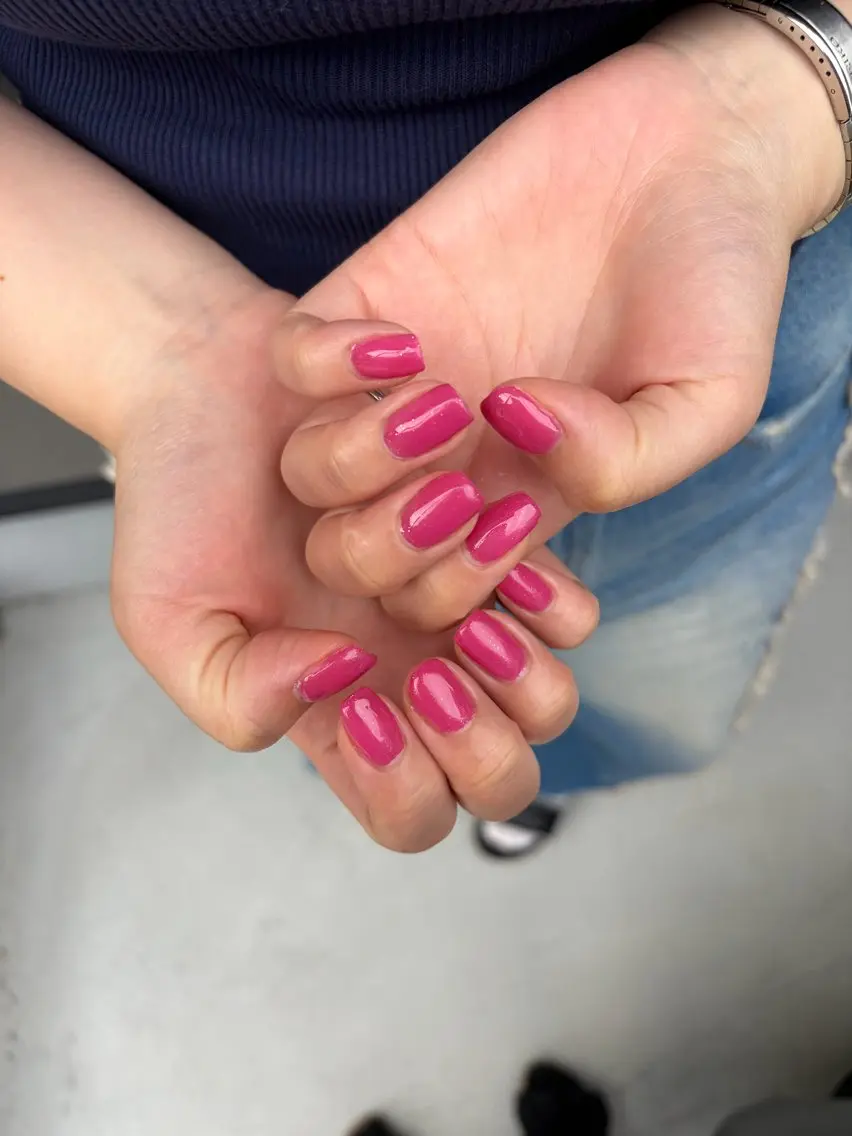 ネイル ワンカラーネイル ピンク rurunail 💅のネイルデザイン