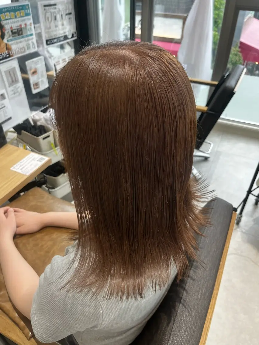 ミディアム ヘアカラー 🎀 miki / レイヤーカット 🎀のヘアスタイル