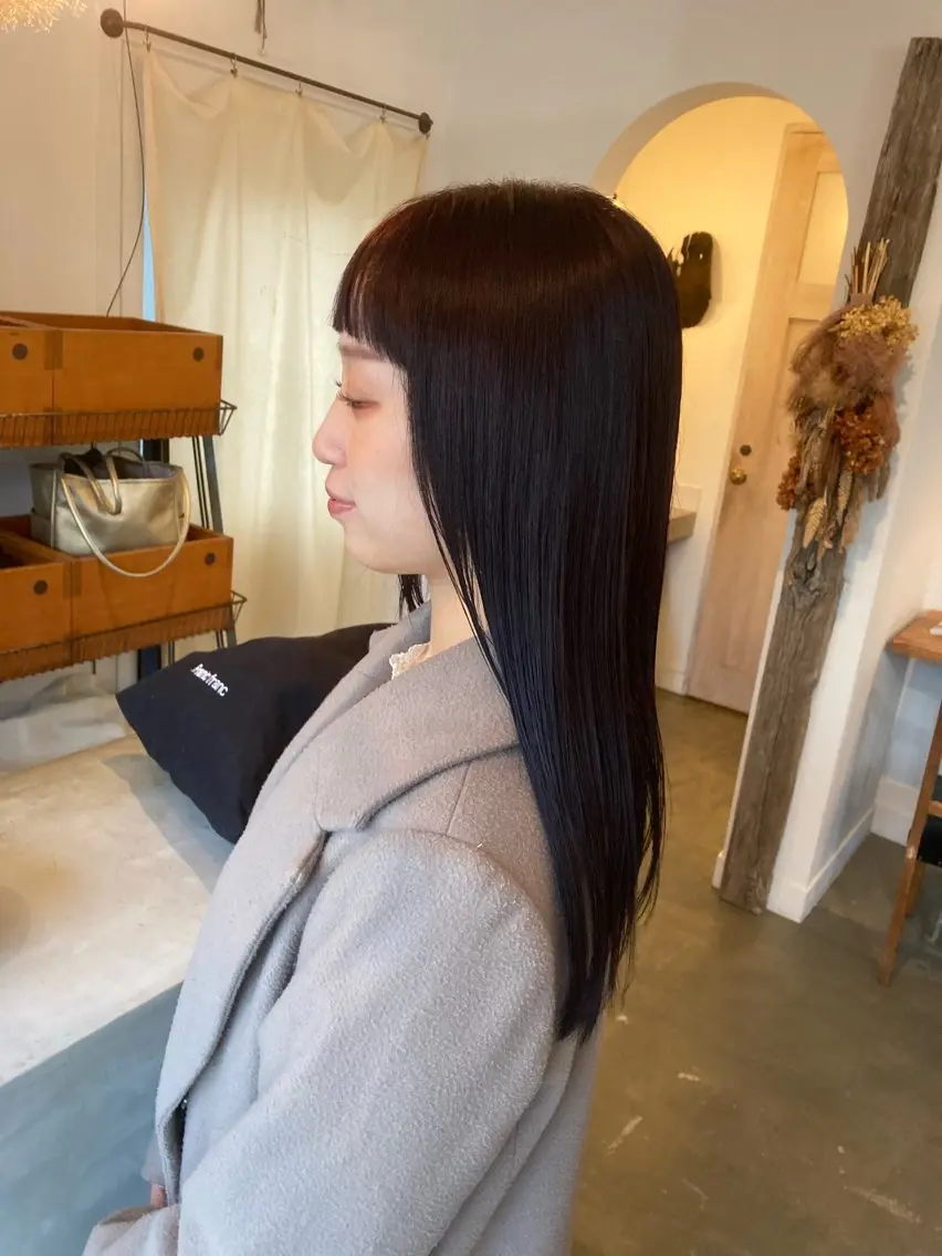ロング カラー レッドカラー vahan✂︎ 小林未果🕊のヘアスタイル
