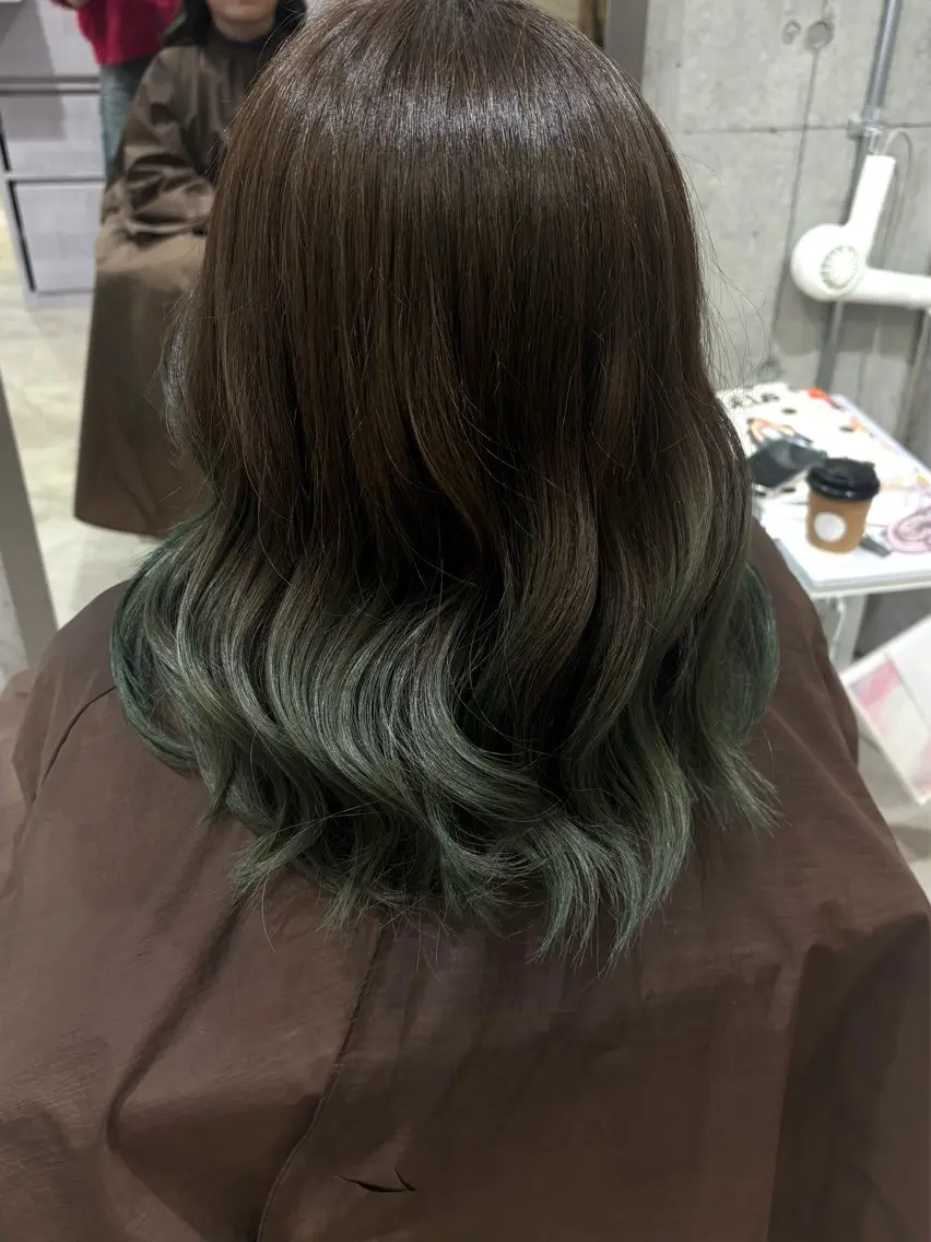 セミロング ヘアカラー トリートメント MASHIRO💎 天神/大名のヘアスタイル