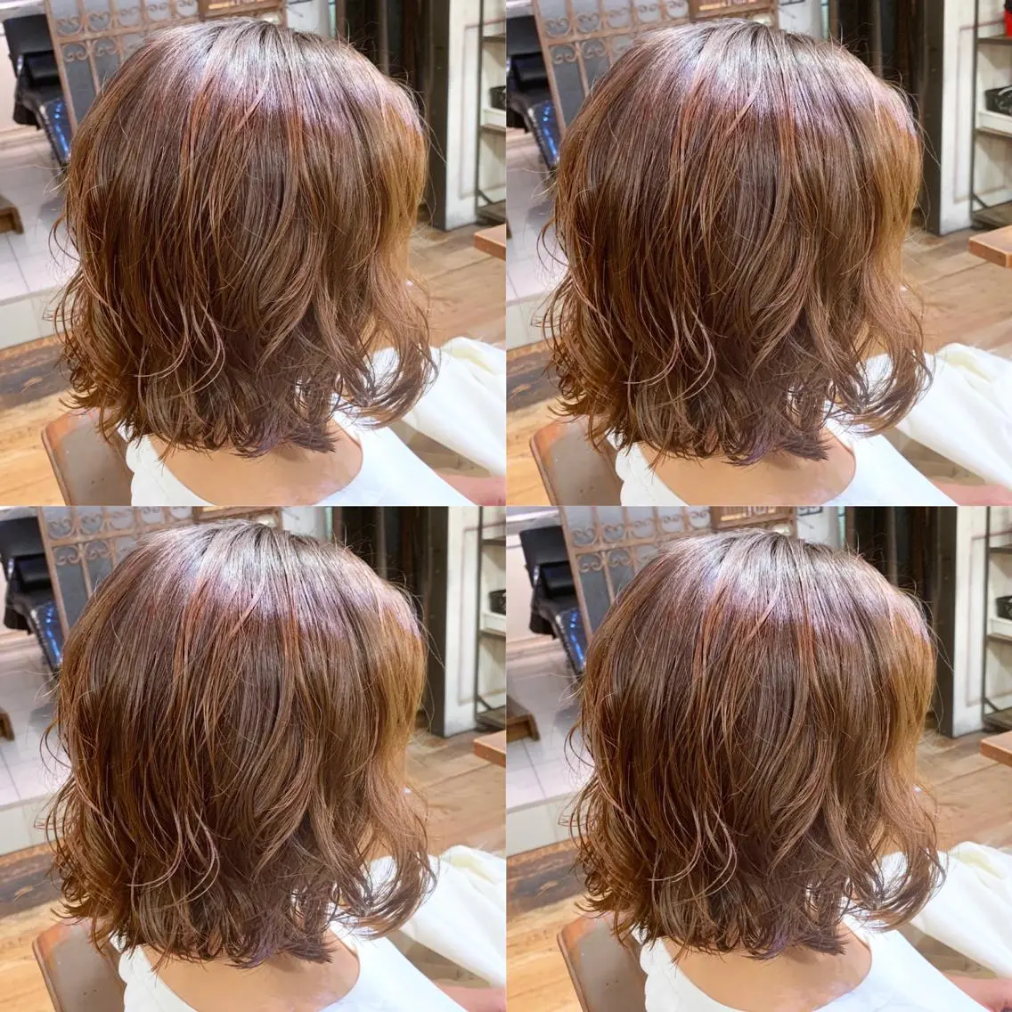 ショート パーマ デジタルパーマ 髪質改善 縮毛矯正/ レイヤー/銀座/本木のヘアスタイル