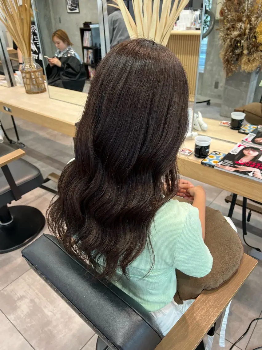 ロング カラー ヘアカラー トリートメント 🌞レイヤー×カラー 前川那津美🌞のヘアスタイル