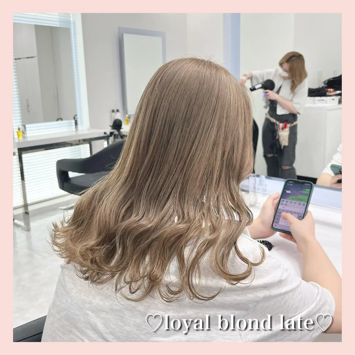 カラー ベージュカラー ブリーチ ブロンド ブロンドベージュ ヘアカラー トリートメント 似合わせ💗骨格矯正 💗透明感カラー💗のヘアスタイル