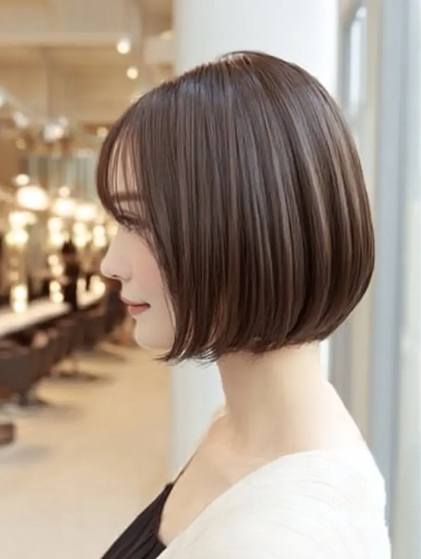 ミディアム カラー ヘアカラー 絶対可愛い暖色カラー 🌷うる艶🌷結奈✨のヘアスタイル