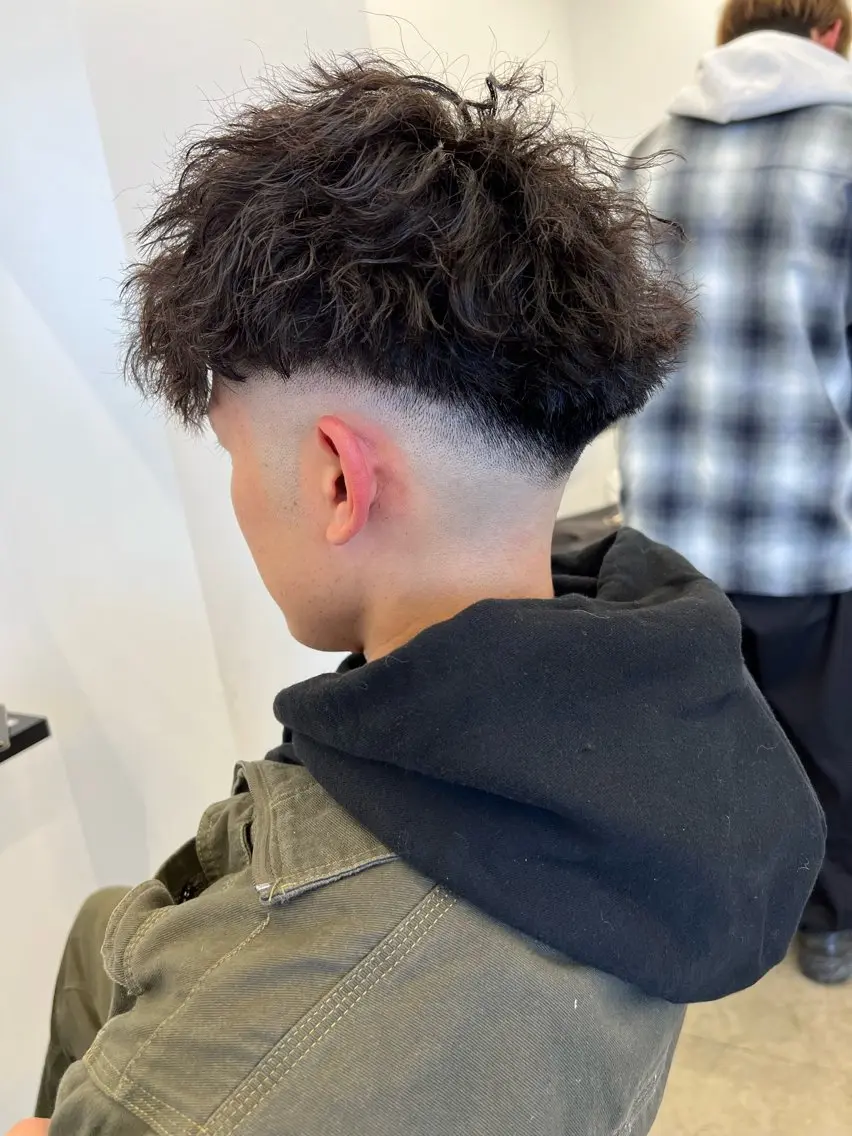 ショート パーマ メンズ カット パーマ メンズ特化美容師 井上大輔のヘアスタイル