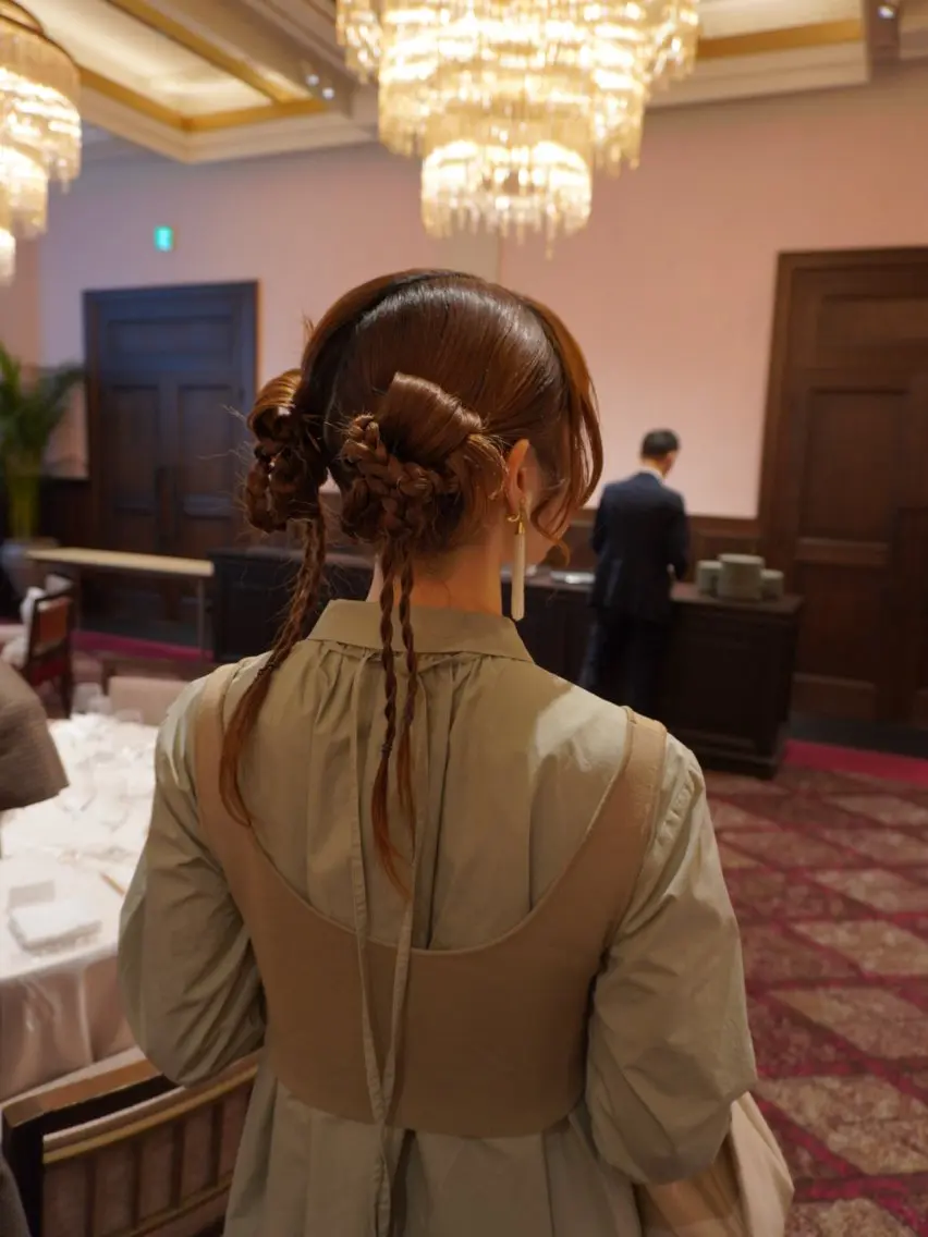 【結婚式参列や、卒業式に】hair set ♬の写真