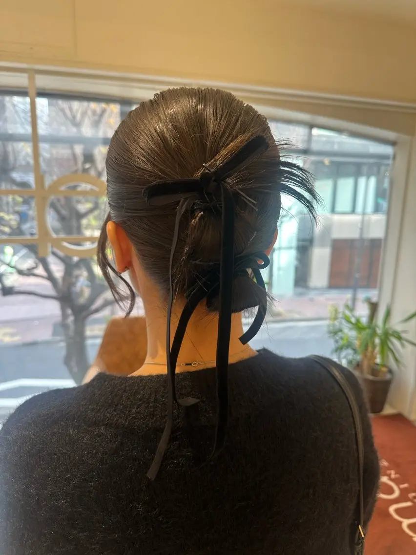 ショート カラー ヘアアレンジ タイトボブ個性派カラ ーAKANEのヘアスタイル