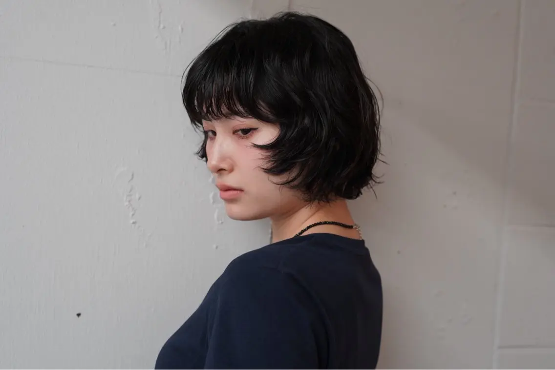 パーマ レイヤーパーマ/ ボブパーマ/モモカのヘアスタイル