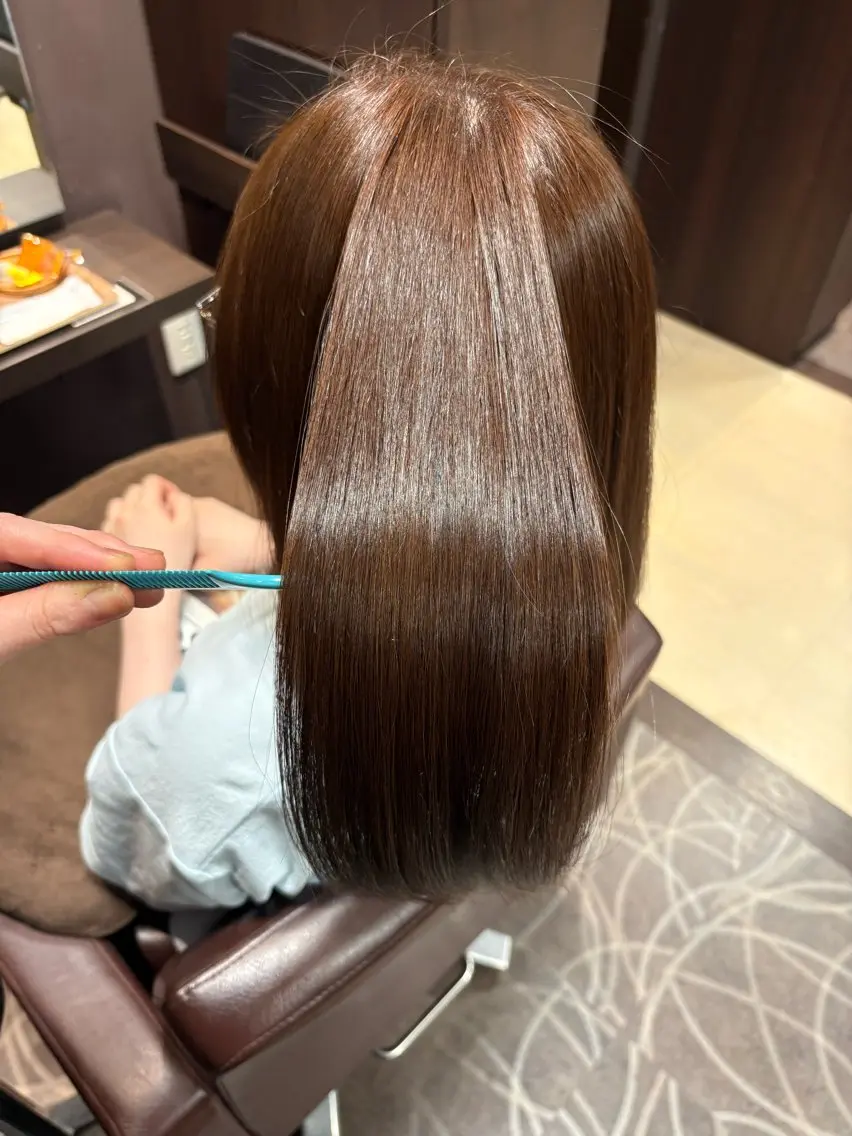 セミロング カラー 小池 穂果/ 府中のヘアスタイル