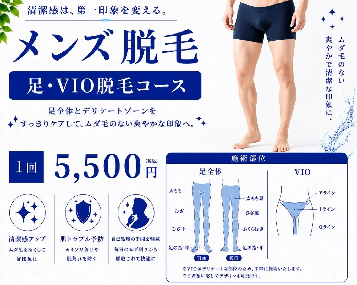 メンズ 脱毛 武 藤のエステ・リラクイメージ