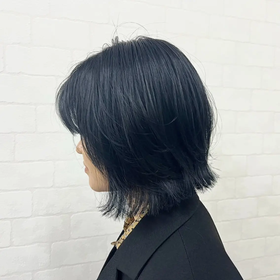 ミディアム カラー カット ヘアカラー 藤野 莉奈のヘアスタイル