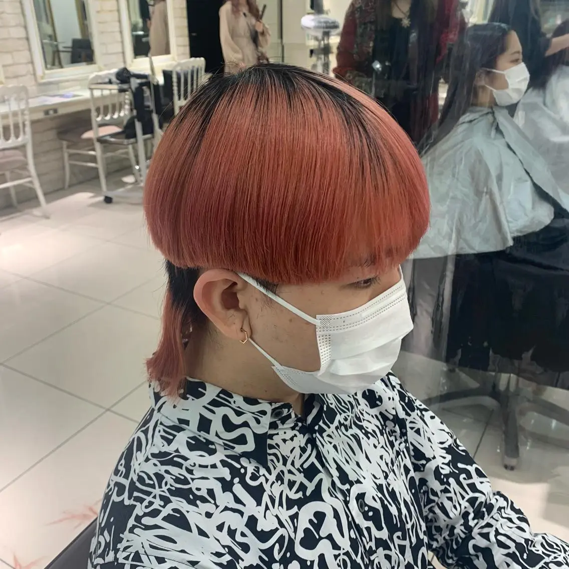メンズ ハイトーン職人 ♡推しカラー♡カイトのヘアスタイル