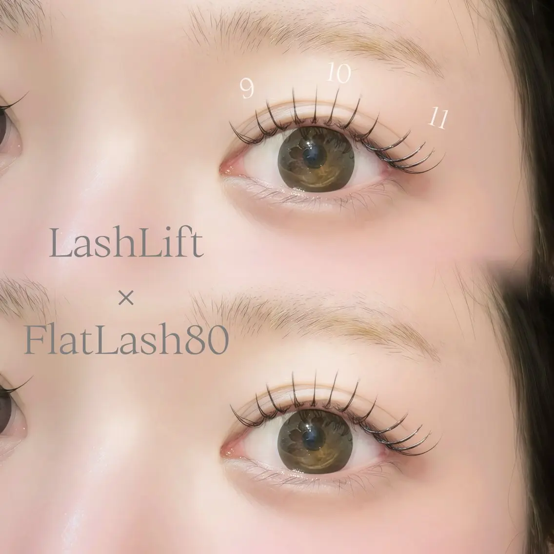 🎀🪄 パリエク80本《パーマ×フラットラッシュ》| LED変更可能◎の写真