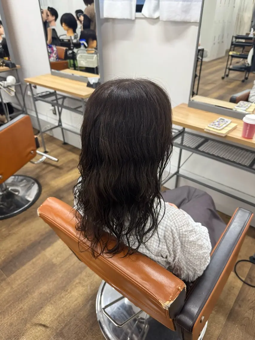 セミロング カラー パーマ カット ヘアカラー miu-YUCCA モデル様募集中のヘアスタイル