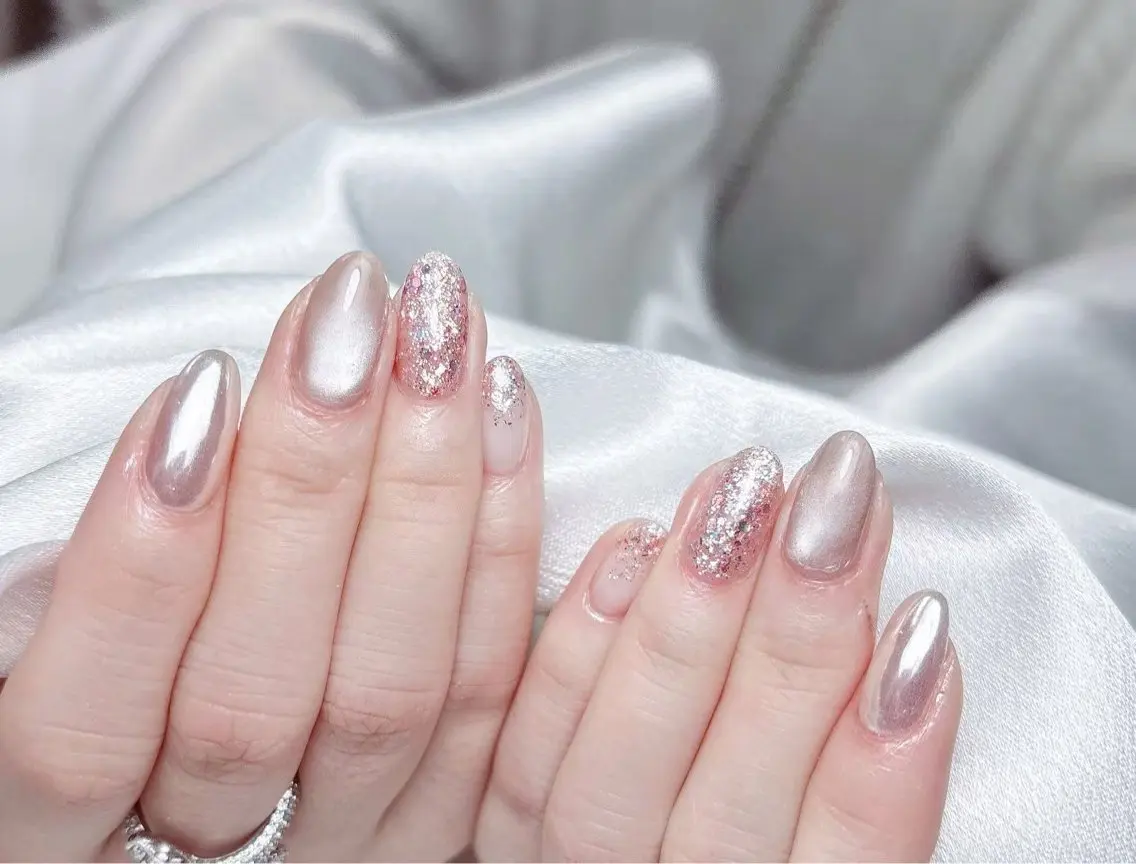 ネイル ハンドネイル Aura  Nail 長さだし/パラジェルのネイルデザイン