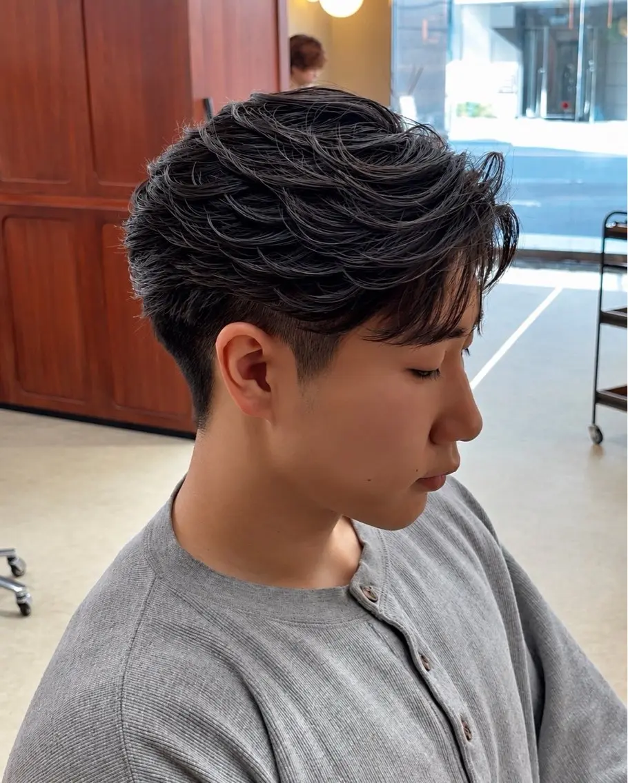 パーマ メンズ フェザーパーマ メンズパーマ カット パーマ EN大宮/山田壮太/ メンズパーマのヘアスタイル