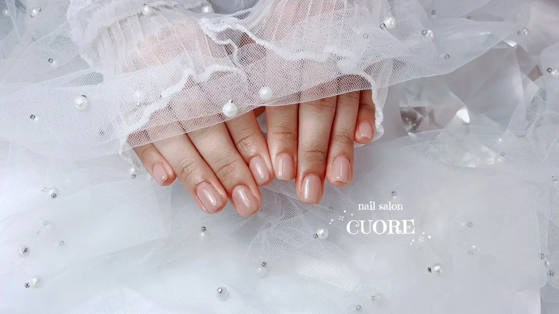 ネイル オフィスネイル ワンカラーネイル シンプルネイル nail salon CUOREのネイルデザイン