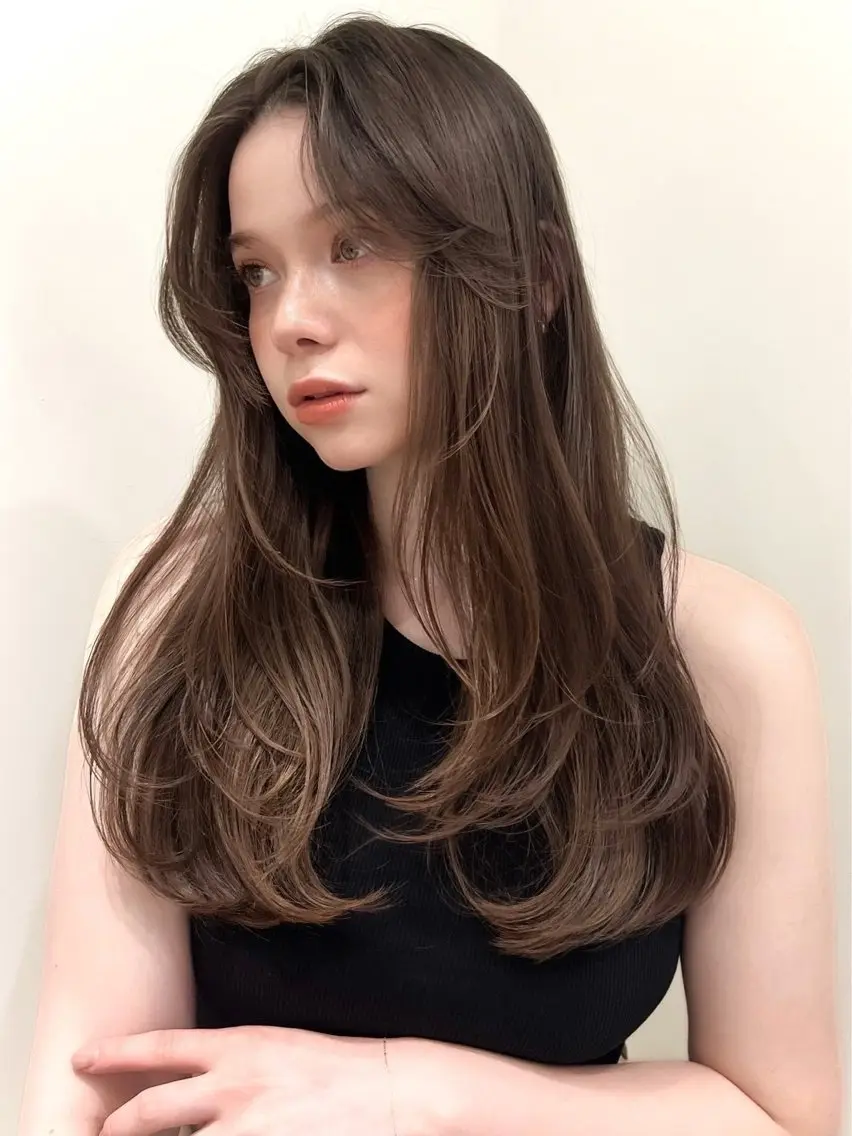 似合わせレイヤーカット+5stepバイカルテトリートメント🫧#ロングレイヤー#ミディアムレイヤー#顔周り#美髪の写真