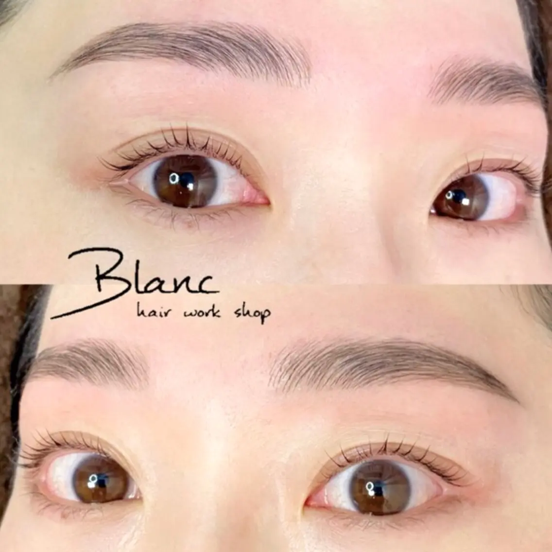 アイブロウ ハリウッドブロウリフト Blanc梅田茶屋町 【まつげパーマ・眉】のマツエク・マツパデザイン