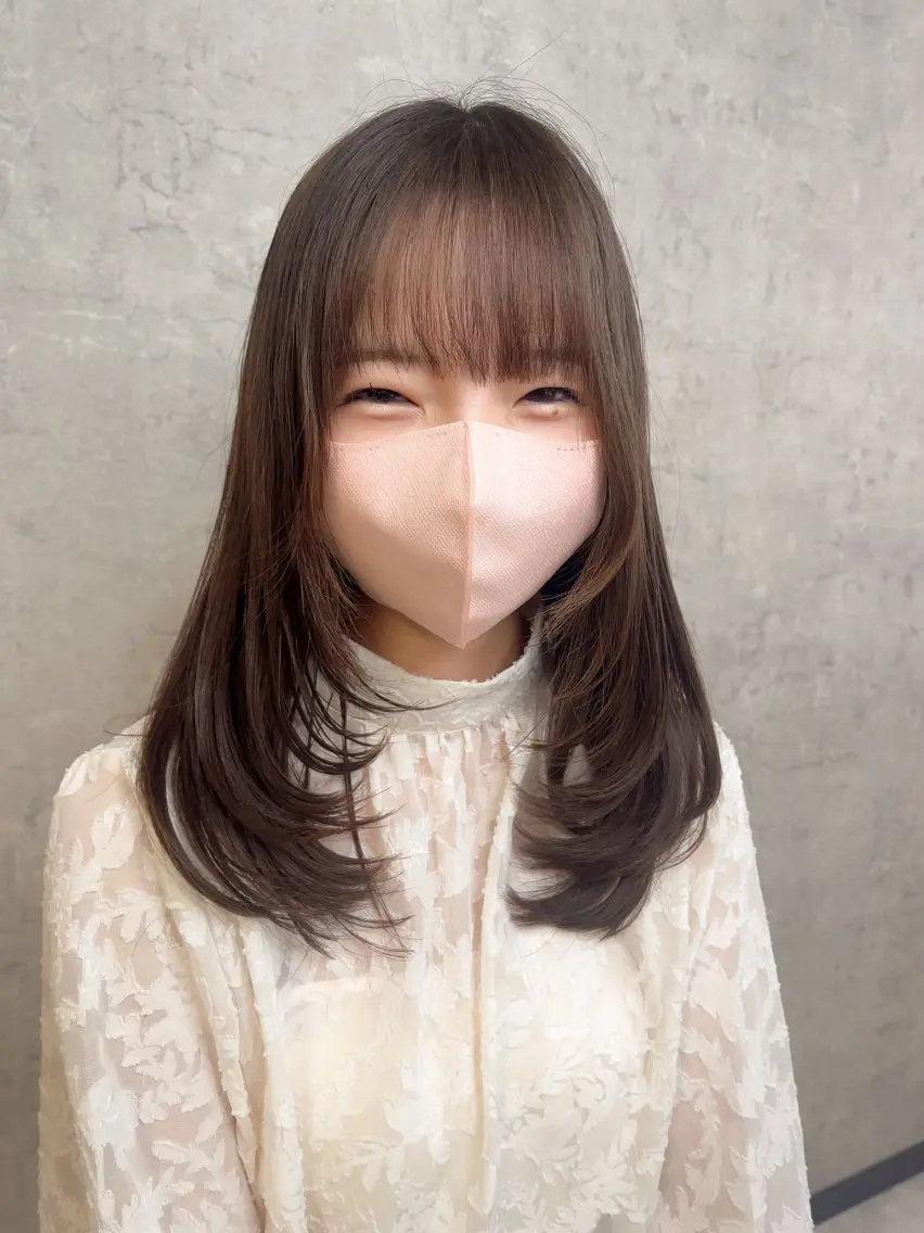 ミディアム KAEDE🎀 縮毛矯正＆パーマ特化のヘアスタイル