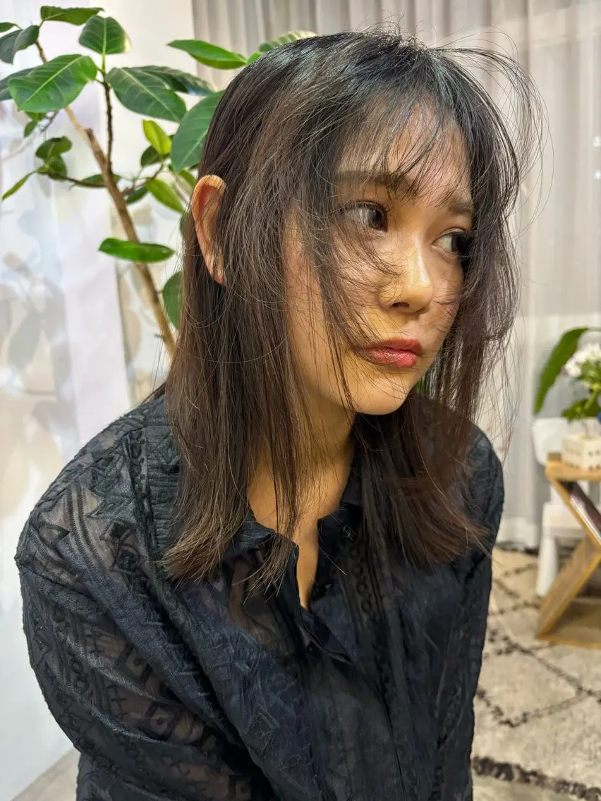 セミロング 💜ness/くるみ /メンズカットのヘアスタイル
