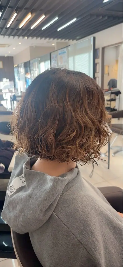 ミディアム パーマ ミディアムパーマ LiTA長嶺 小佐井悠未のヘアスタイル