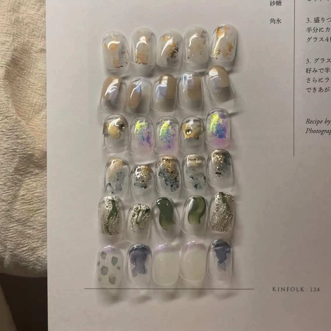 ネイル 大人ワンホン キラキラ／Ayanoのネイルデザイン