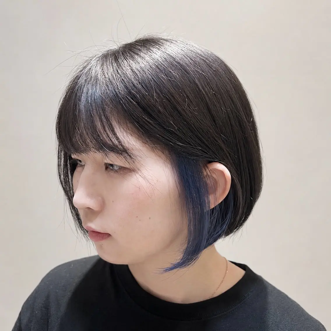 ミディアム カラー イヤリングカラー 美容師兼アイリスト/ Anche/片岡のヘアスタイル