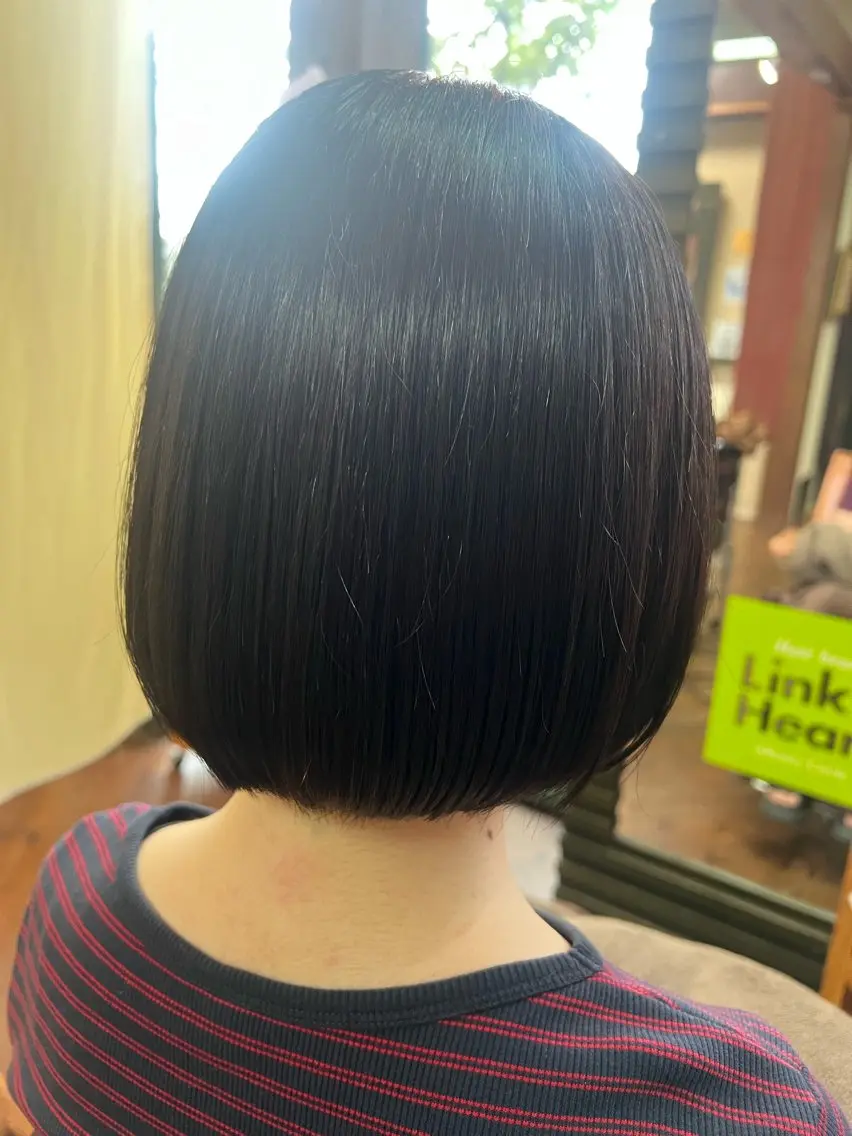 ショート 切りっぱなしボブ ボブ カット 奥田 勝亮のヘアスタイル