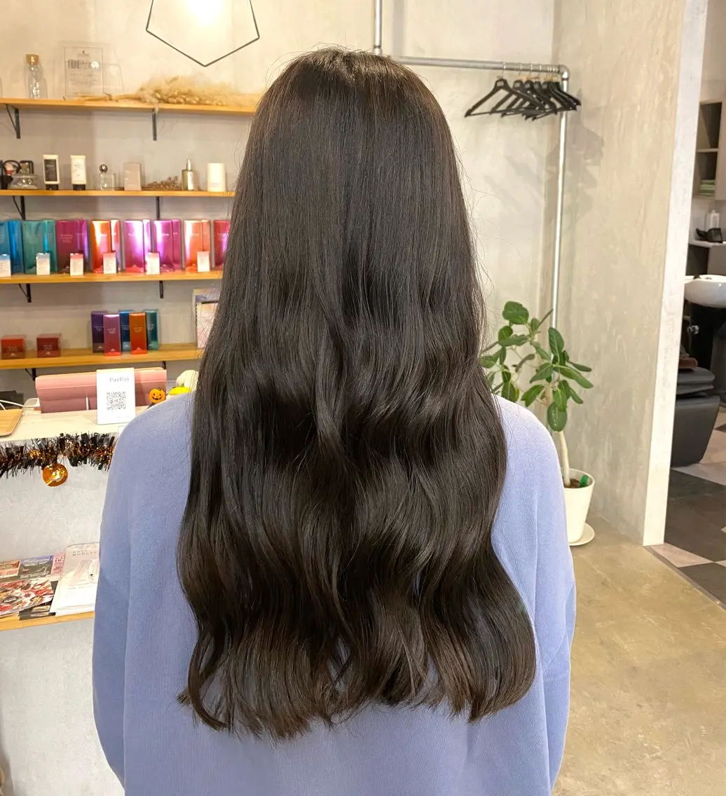 ロング カラー ヘアアレンジ グレージュ Hina カットモデル募集中のヘアスタイル
