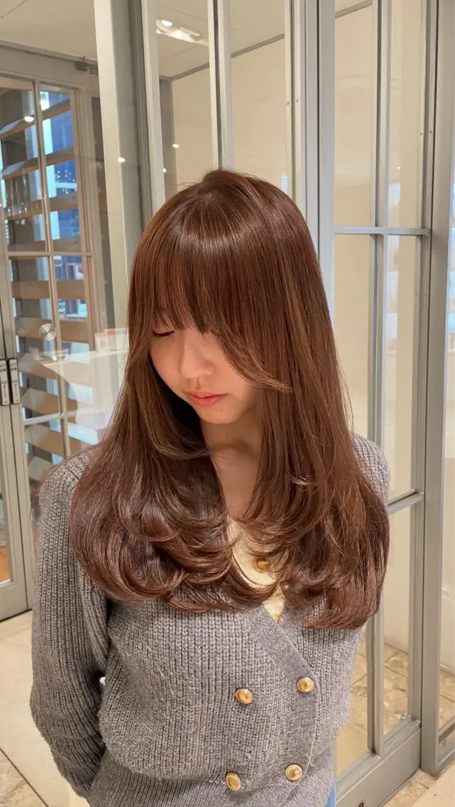 ロング カラー くびれヘア レイヤーカット ロング カット 野呂 一遥のヘアスタイル