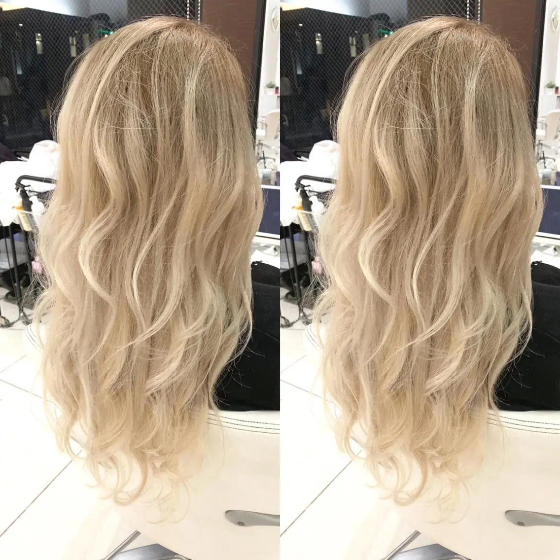 ロング カラー ヘアアレンジ ブリーチ Merci メルシー 福岡、今泉のヘアスタイル