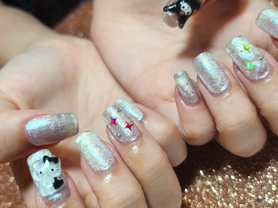 ネイル ハンドネイル 💜bora .のネイルデザイン