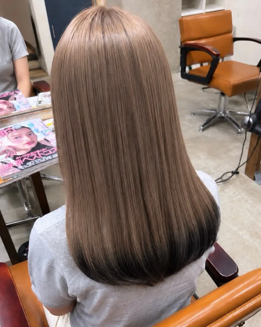 セミロング カット ヘアカラー Yukino/ 透明カラー🫧のヘアスタイル