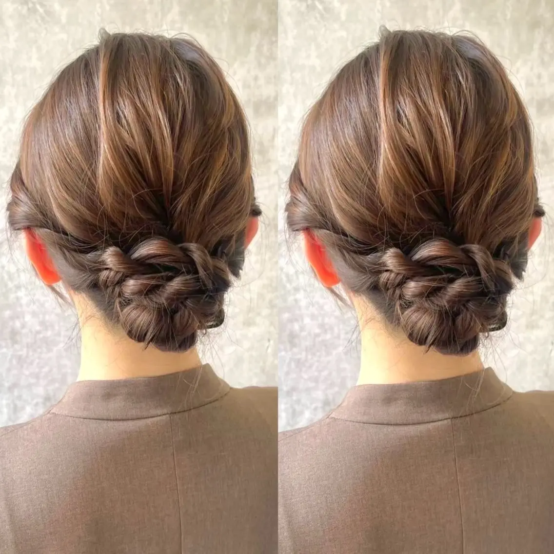 セミロング ヘアアレンジ ヘアセット ヘアメ🎀ハイトーン 🩵エクステ🪄しほのヘアスタイル