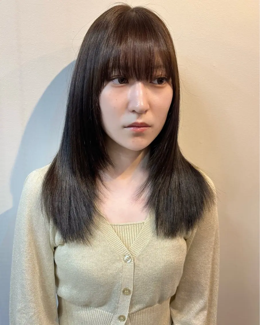 ミディアム 海外風ヘア 野田光也のヘアスタイル