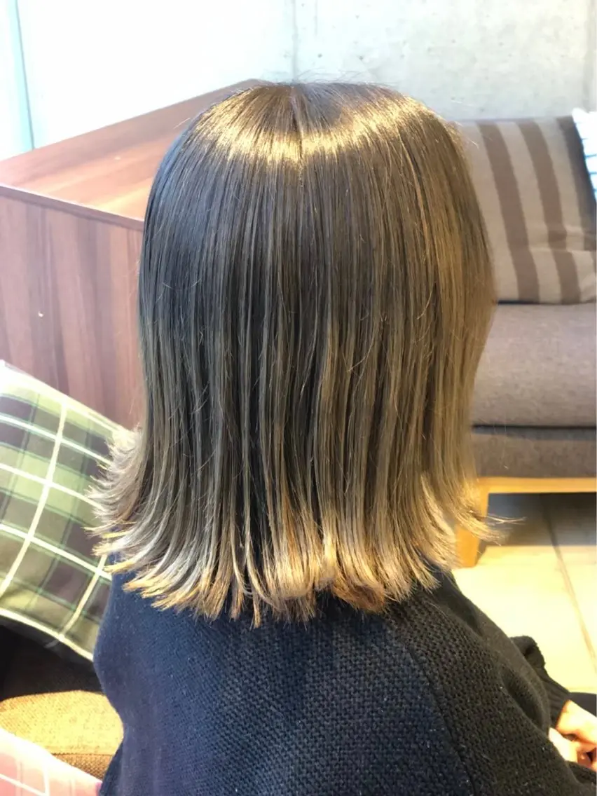 セミロング カラー ヘアカラー トリートメント 褒められブリーチ💗 透明感カラー/Saeのヘアスタイル