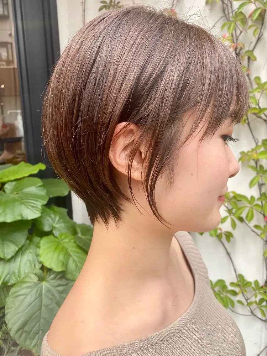 ショート ショートカット ／米澤凌華のヘアスタイル