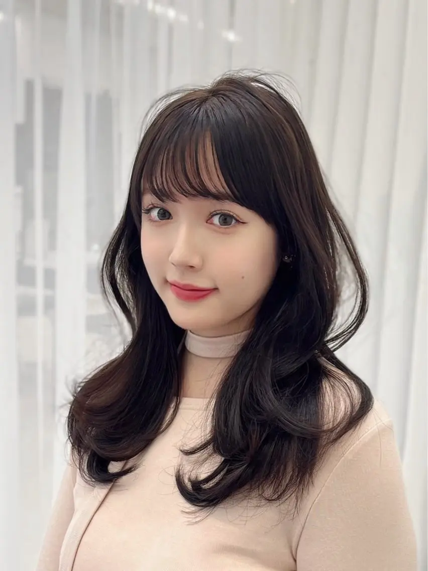 セミロング カラー パーマ ヘアアレンジ メンズ メンズ韓国風 イルミナカラー 髪質改善 韓国風ヘア レイヤーカット 韓国ヘア×2way 🇰🇷和知拓郎のヘアスタイル