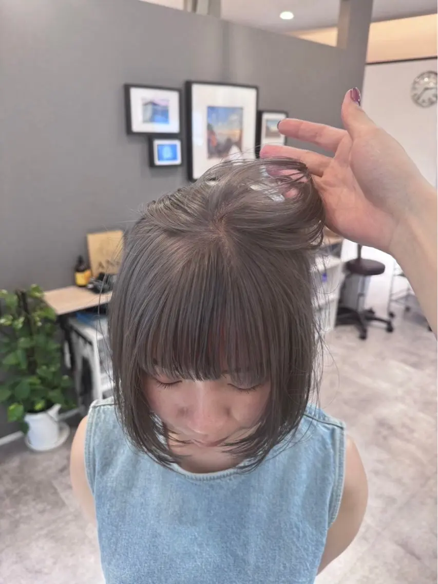 カラー ベージュカラー ブリーチ ラベンダーカラー ラベンダーグレー ANs. YUIのヘアスタイル