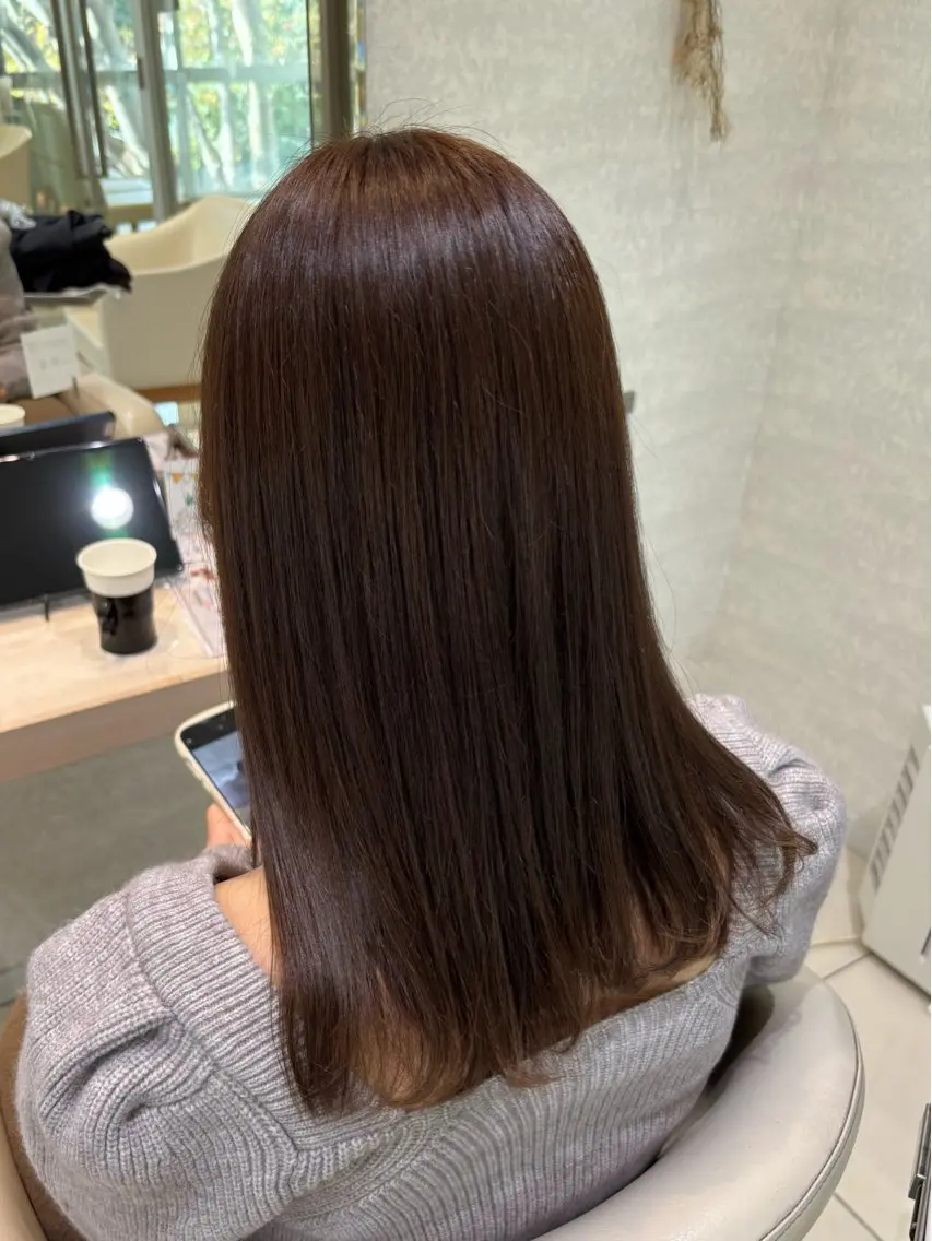 カラー ヘアカラー トリートメント 牧 由貴花のヘアスタイル
