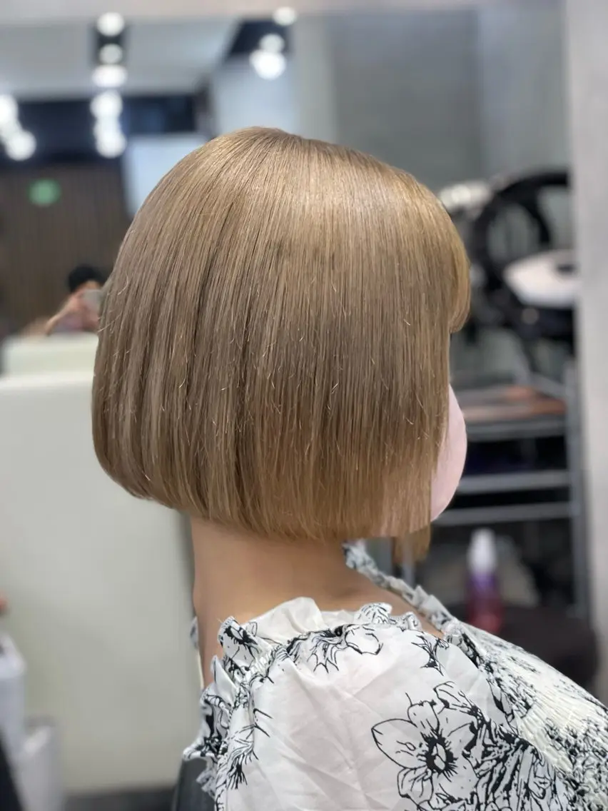 ショート ボブ レイヤーカット ショートヘア トリートメント ヘアカラー トリートメント 👑最高級エクステ 👑新宿/タイセイのヘアスタイル