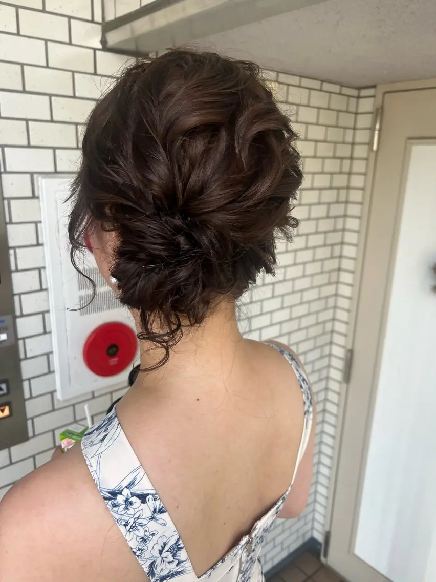 ヘアアレンジ ヘアセット 大人可愛いヘアメイク 💋🧚♀️しずかのヘアスタイル